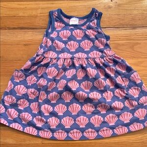 Hanna Andersson Blue and Pink Shell Dress